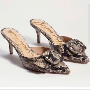 Sam Edelman snake skin mules NWOT size 7